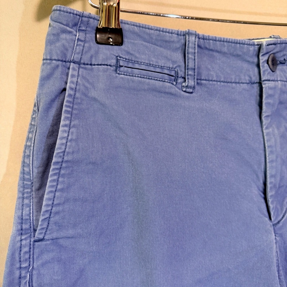 Polo Ralph Lauren Womens Wide Leg Crop Chino Pants Blue Size 10 High Rise Cotton - Picture 4 of 7